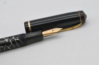 Lovely Scarce Vintage Conway Stewart No226 Cracked Ice Fountain Pen Mismatch Cap