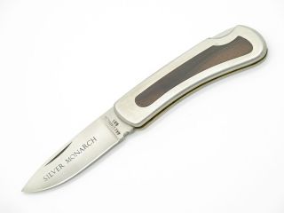 Vtg C.  I.  Compass Sm Seki Japan 3.  18 " Stainless Gentleman Lockback Pocket Knife