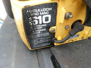 VINTAGE MCCULLOCH PRO MAC 610 CHAINSAW 16 2