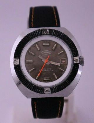 60 ' s - 70 ' s Vintage Oberon Diver ' s Automatic Movement Swiss Made Men ' s Watch 3
