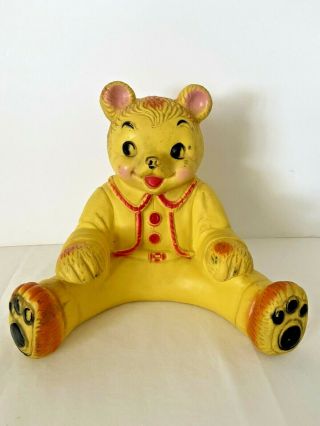 Vintage 1967 Childhood Interest Rubber Circus Bear Squeaker Toy Perfectly