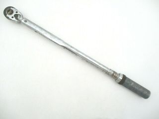 Snap On Vintage Click Type Torque Wrench 1/2 " Drive,  30 - 200 Ft/lbs Qjr3200a