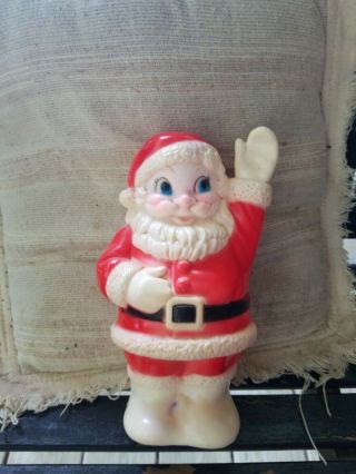 Vintage Rubber Squeaker Santa Claus Toy By Sanitoy Of York 1960s