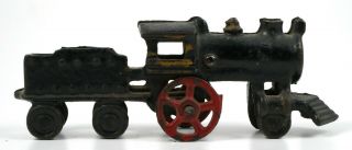 Vintage Cast Iron Toy Train Engine Black