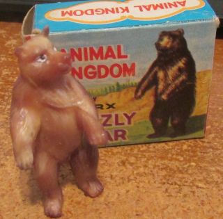 Animal Kingdom By Marx 1962 - 63 Grizzly Bear Mk 6505 Hong Kong Box