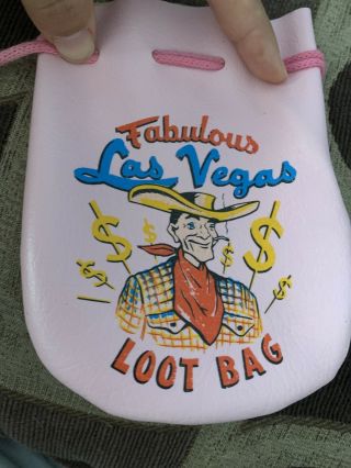 Vintage Pink Fabulous Las Vegas Loot Bag Casinos