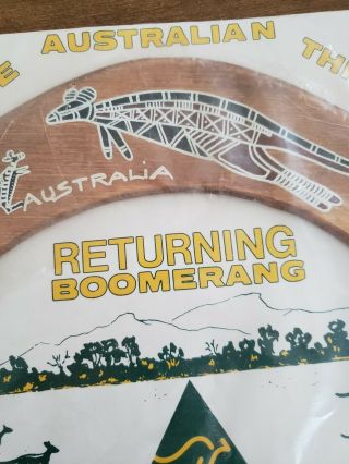 Vintage Australian Made Wood Boomerang 3