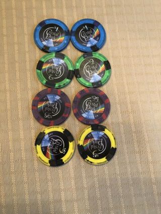 8 Crystal Park Casino Chips