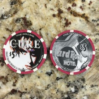 Hard Rock Las Vegas 2000 The Cure $5 Casino Chip Mint/uncirculated