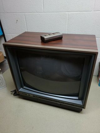 Vintage 1987 Zenith System 3 - Space Command - Sd2023w - 19 " Tv & Remote -