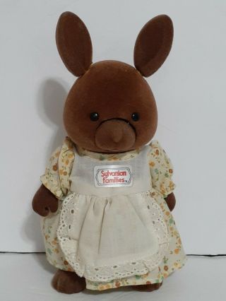 Vintage Sylvanian Families Brown Mother Rabbit Battery Operated (doesn 
