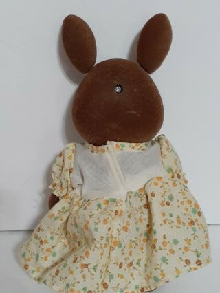 Vintage Sylvanian Families Brown Mother Rabbit Battery Operated (DOESN ' T WORK) 3