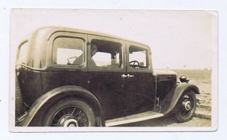 Lady Seated In The Back Of An Old Motor Car - Vintage Photograph C1930