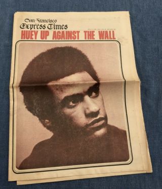1968 San Francisco Express Times Newspaper Black Panther Huey P Newton On Trial