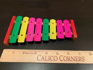 Vintage Tin Metal Xylophone Toy Made In Japan 1950 