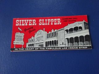 Older Silver Slipper Gambling Hall And Saloon Gaming Guide,  Las Vegas