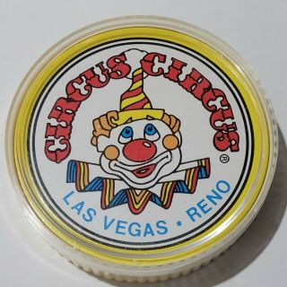 Vintage Circus Circus Casino Las Vegas Reno Round Playing Cards In Plastic Case
