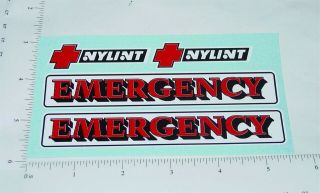 Nylint Emergency Rescue Squad Truck Sticker Set  Ny - 113
