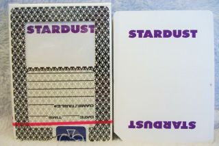 Vintage Stardust Hotel Casino Las Vegas Deck Of Playing Cards Unsealed