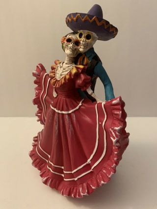 Day of The Dead - Dia De Los Muertos Calavera Sugar Skull Couple Figure - 3