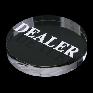 Acrylic Transparent Professional Dealer Poker Buttons Ships From Texas