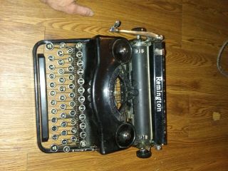 Vintage Remington Rand Model 1 Portable Typewriter & Case