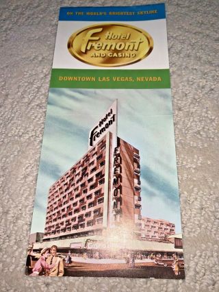 1960’s Hotel Fremont And Casino Las Vegas Brochure