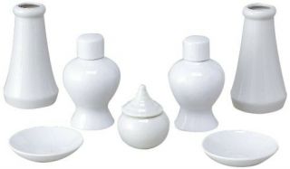 Kamidana Goods Japanese Shinto Shrine Miniature Sake Purse Vase Salt Shaker