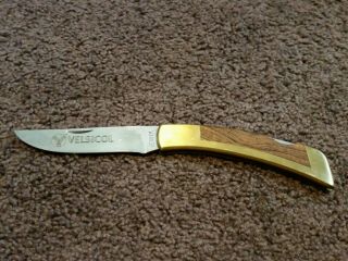 Vintage Gerber.  Velsicol 97223 Lockback Folding Knife Portland Or.  Usa.