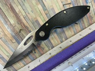 Vintage 2000 Buck Knife Odyssey 186 U.  S.  A.  Folding Pocket Knife Belt Clip