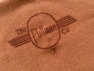 Vintage Wool Pullman Train Car Blanket North Star 50x84 Inches Railroad