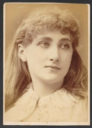 Cabinet Card Of The Actress Maud Branscombe By Elliott And Fry