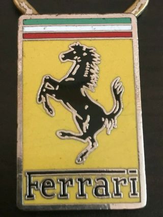 Vintage Ferrari Key Fob A.  E.  Lorioli Milano 3