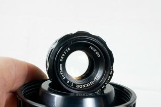 Vintage Nikon 75mm F4 El Nikkor Enlarging Lens With Case And Box,