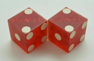 Casino Dice - Frontier Hotel Pair Matching Numbers Dice Las Vegas Nv