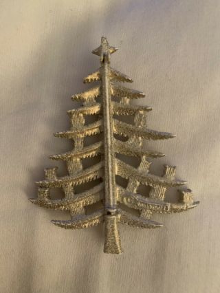 Vintage Hollycraft Christmas Tree Pin 2