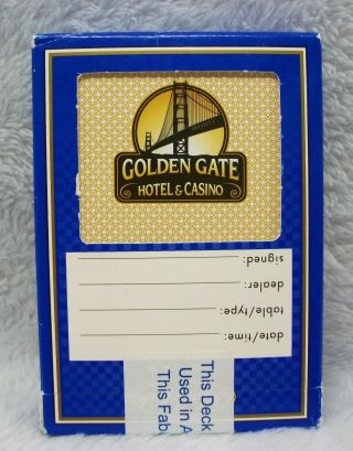 Vintage Golden Gate Casino Hotel Las Vegas Deck Of Playing Cards Htf