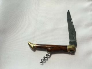 Vintage Knife Laguiole Corkscrew - 440 France
