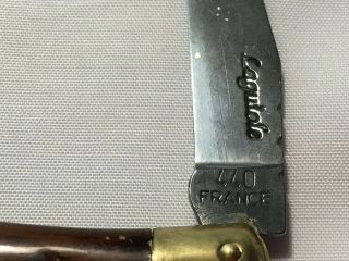 Vintage knife Laguiole corkscrew - 440 France 3