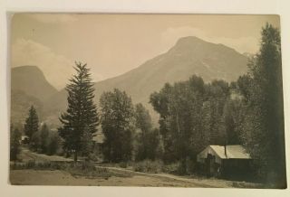 Vintage Rppc B&w Photo Of Cabin In Mountain Woods 3956