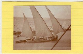 Photograph Of An Arab Dhow,  Suez Canal From S.  S.  Delta,  December 1922 (c45089)