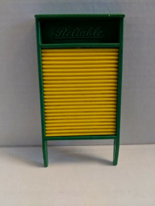 Vintage Reliable Toys Canada Plastic Washboard 1950 