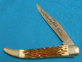 Vintage Parker Stag Bone Saturday Night Special Toothpick Tickler Knife Knives