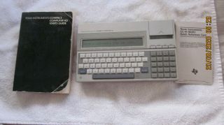 Vintage Texas Instruments Compact Computer 40 Model Cc 40