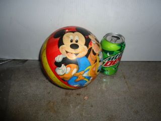 Vintage ' 80 ' s Inflatable Disney Mickey Mouse Rubber Toy Ball - Goofy Donald Duck 3