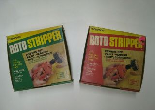 Vintage Thompson Roto Strippers - Fine & Coarse - With Boxes -