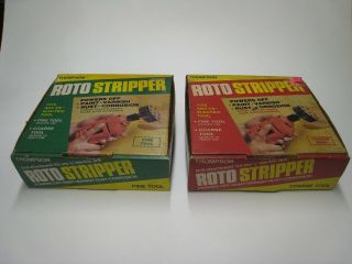 Vintage Thompson Roto Strippers - Fine & Coarse - With Boxes - 2