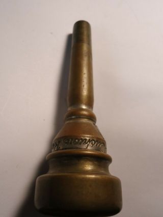 Vintage Rudy Muck Cushion Rim 19c.  Trumpet Cornet Mouthpiece