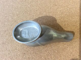 VINTAGE DUNHILL CAST PEWTER PIPE STAND / REST CROWN & ROSE. 3