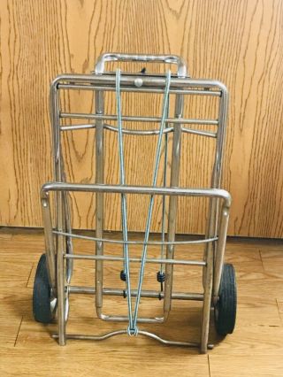 Vtg Metal Foldable Cart Dolly Trolley Bklyn Usa